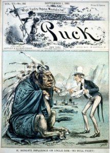 H. Bergh's influence on Uncle Sam - no bull fight! LCCN2002720424