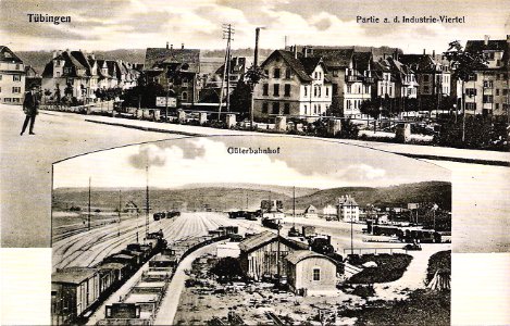 Güterbahnhof und Industrie-Viertel (AK H Sting n1911 TPk110)