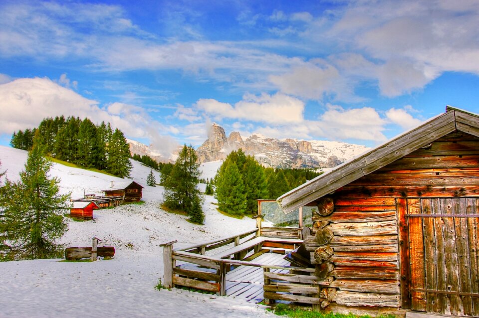 South tyrol alpine alpine panorama
