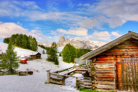 South tyrol alpine alpine panorama photo