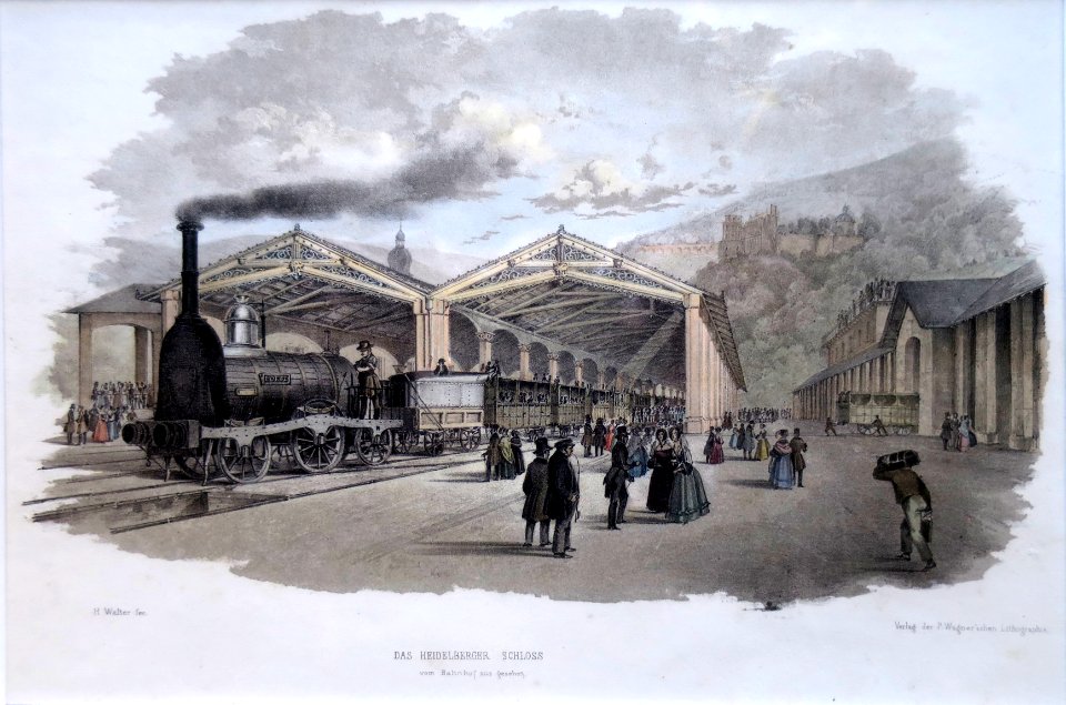 H Walter Kopfbahnhof Heidelberg Farbe
