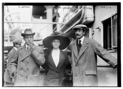 H. Latham, Count DeLesseps & sister LCCN2014688678