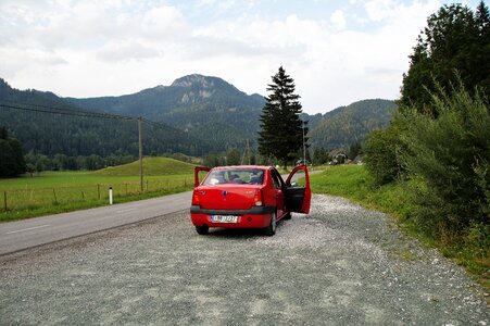 Alps path road