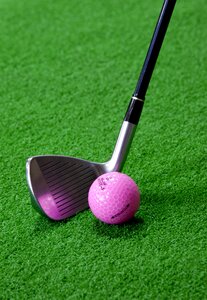 Sport artificial turf golf clubs photo