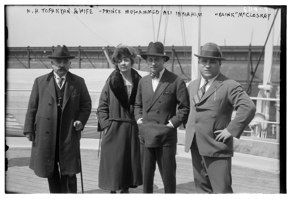 H.H. Topakyan & wife, Prince Mohammed Ali Ibrahim, and Blink McCloskey LCCN2014714285