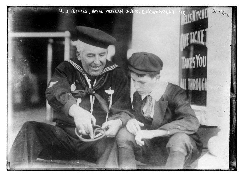 H.J. Rhodes, Naval veteran, GAR Encampment '10 LCCN2014688520