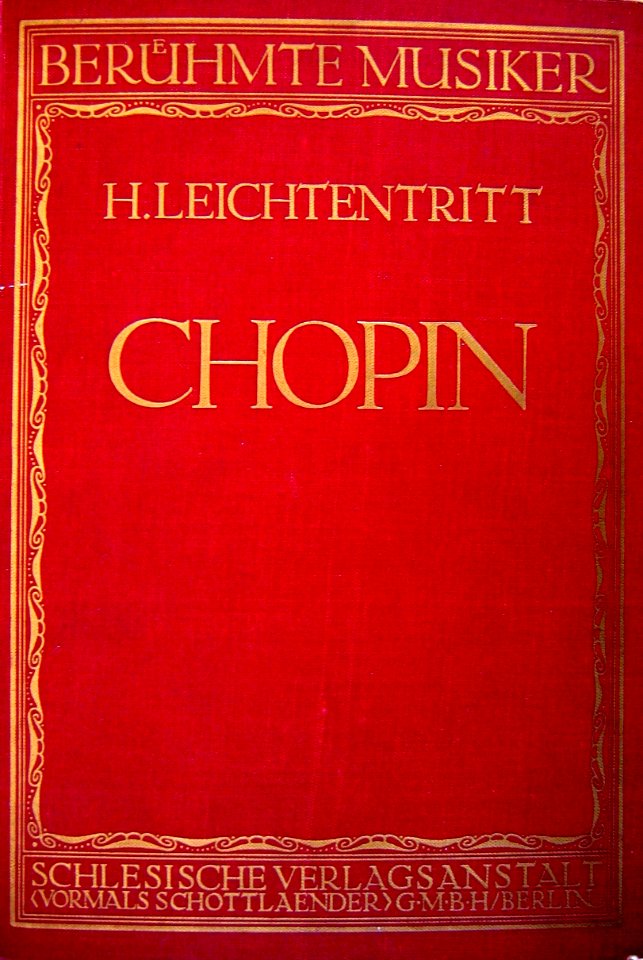 H.Leichtentritt - Titelblatt
