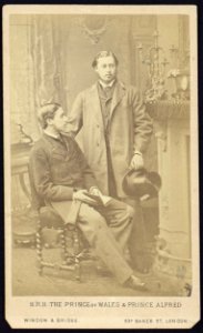 H.R.H. the Prince of Wales & Prince Alfred - Window & Bridge 63A Baker St. London. LCCN2005677240
