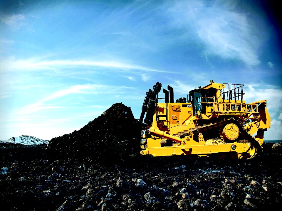 Caterpillar construction machinery construction work