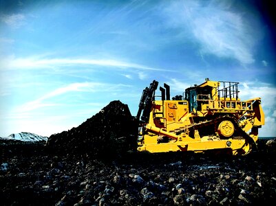 Caterpillar construction machinery construction work