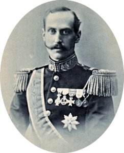 Haakon VII 1906 half figure oval Gustav Borgen photo