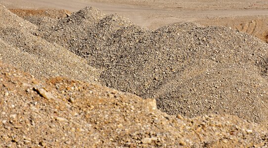 Nature site sand gravel