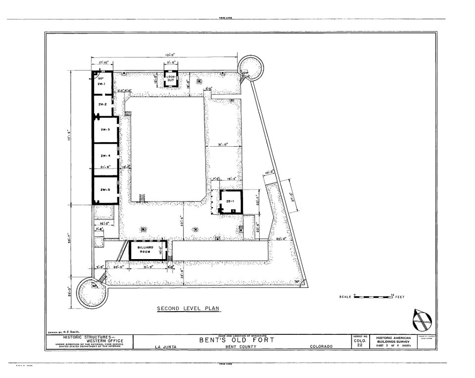HABS COLO,6-LAJUNT,1- (sheet 3 of 4) - Old Fort Bent, La Junta, Otero County, CO 00003v
