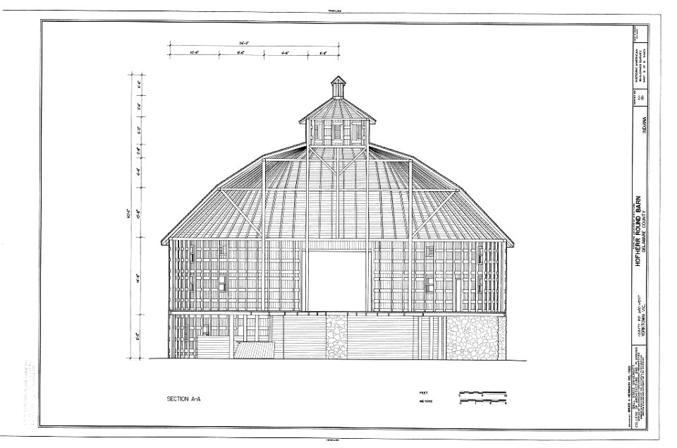 HABS IND,18-YORK.V,1A- (sheet 5 of 5) - Hofherr Round Barn, County Road 650 West, Yorktown, Delaware County, IN 00005v