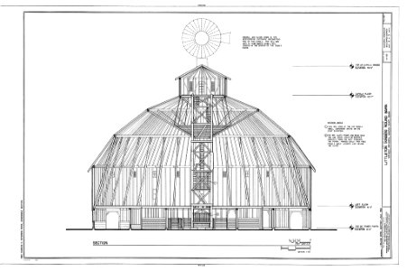 HABS IND,30-MCOVI.V,1A- (sheet 4 of 5) - Littleton Round Barn, 500 West, 600 North Road, McCordsville, Hancock County, IN 00004v