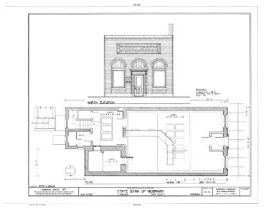 HABS NEB,54-NIOB,10- (sheet 2 of 2) - State Bank of Niobrara, Elm Street, Niobrara, Knox County, NE - LOC - hhh.ne0017.sheet.00002a