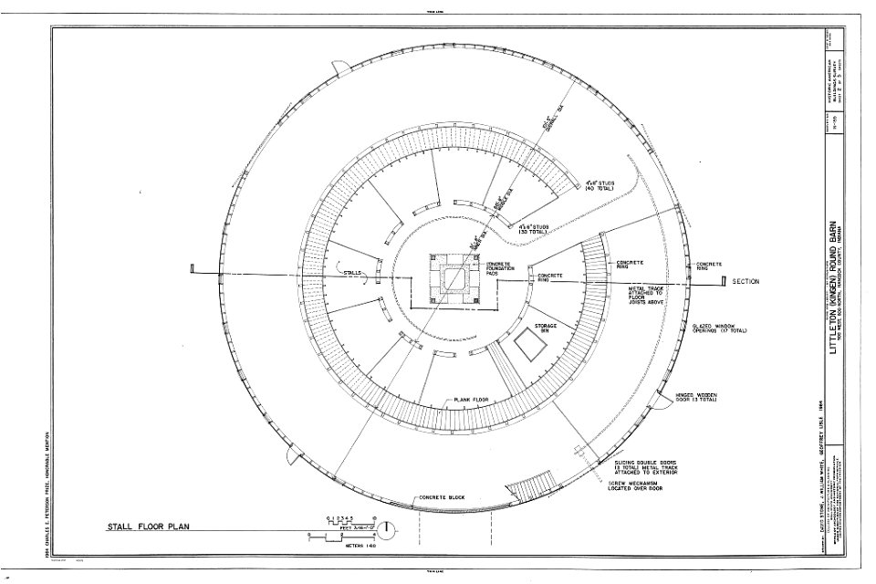 HABS IND,30-MCOVI.V,1A- (sheet 2 of 5) - Littleton Round Barn, 500 West, 600 North Road, McCordsville, Hancock County, IN 00002v