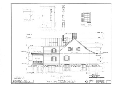 HABS NY,14-RED,1- (sheet 6 of 9) - Martin Homestead, U.S. Route 9, Red Hook, Dutchess County, NY - LOC - hhh.ny0912.sheet.00006a