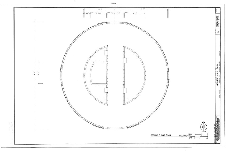 HABS IND,35-MED.V,1A- (sheet 2 of 6) - George Hall Barn, Rural Route 1, Medora, Jackson County, IN 00002v