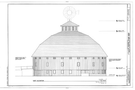 HABS IND,30-MCOVI.V,1A- (sheet 5 of 5) - Littleton Round Barn, 500 West, 600 North Road, McCordsville, Hancock County, IN 00005v