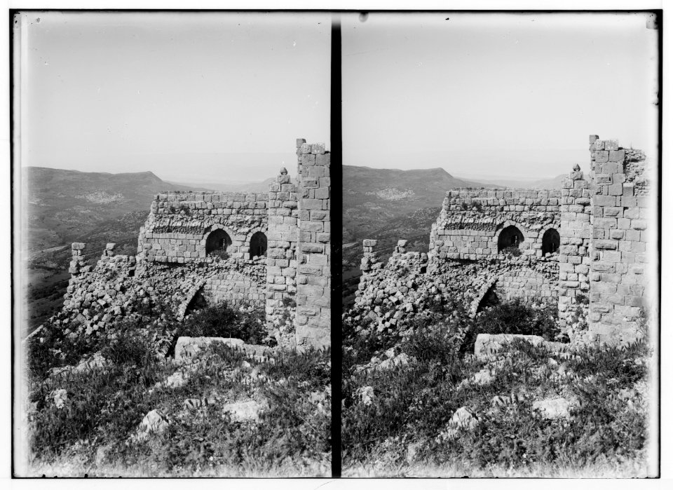 East of the Jordan and Dead Sea. Upper storey of castle of Ajlun LOC matpc.01735