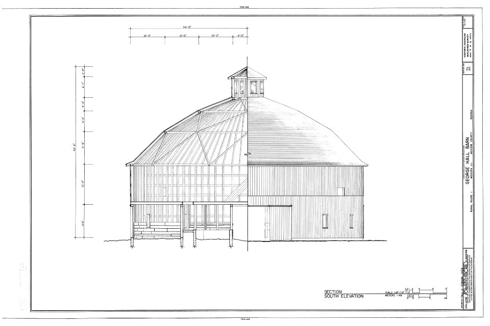HABS IND,35-MED.V,1A- (sheet 4 of 6) - George Hall Barn, Rural Route 1, Medora, Jackson County, IN 00004v