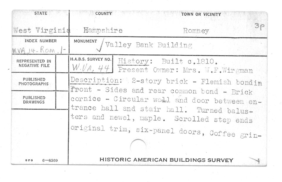HABS Wirgman Building Supplementary Documentation 01