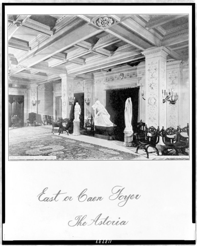 East or Caen Foyer-The Astoria - Falk, photographer, Waldorf-Astoria. LCCN97513638