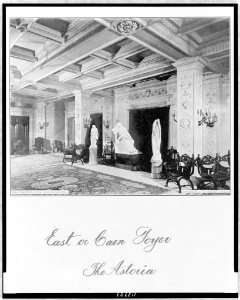 East or Caen Foyer-The Astoria - Falk, photographer, Waldorf-Astoria. LCCN97513638