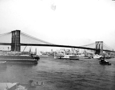 East River Bridge, New York City, photographed by August Loeffler, 1901 (37627154986)