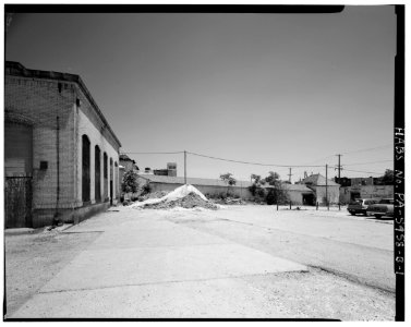 East view; Mechanical Building - south elevation, covered ramp, and Street Car Waiting House, left to right - North Philadelphia Station