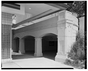 East view; Main passenger tunnel entrance - North Philadelphia Station