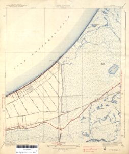 Eastern New Orleans Louisiana Map Little Woods 1935