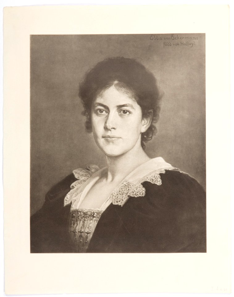 Ebba von Eckermann. Ljustryck av - Hallwylska museet - 104898