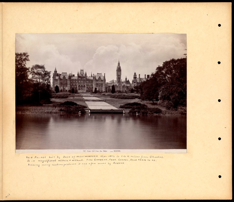 Eaton Hall. Palace built by the Duke of Westminster