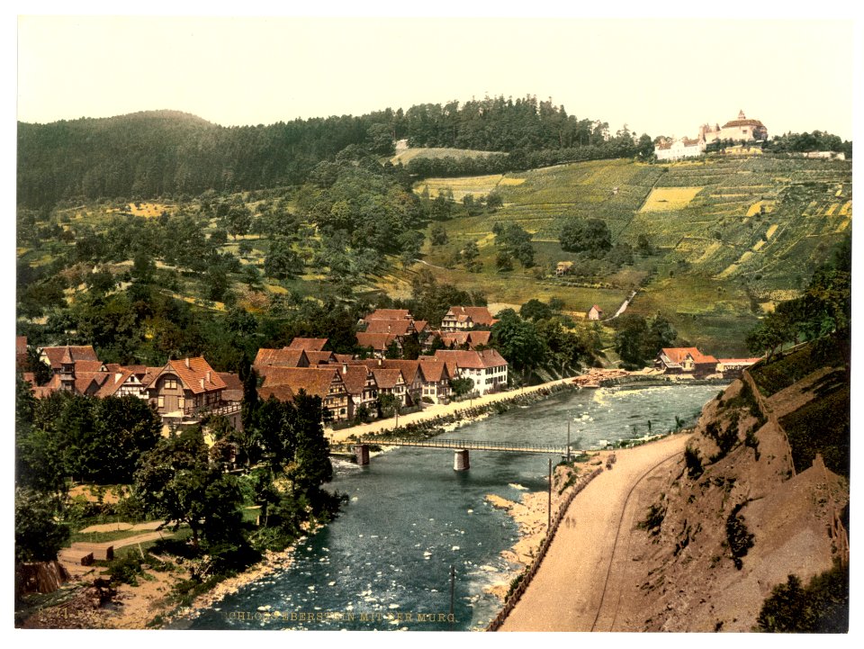 Eberstein Castle and the Murg, Baden-Baden, Baden, Germany-LCCN2002696324