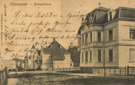 Eberswalde, Brandenburg - Donopstraße (Zeno Ansichtskarten)