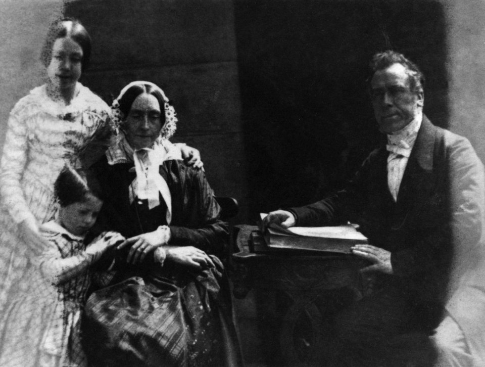 Ebenezer Miller and his family by Robert Adamson