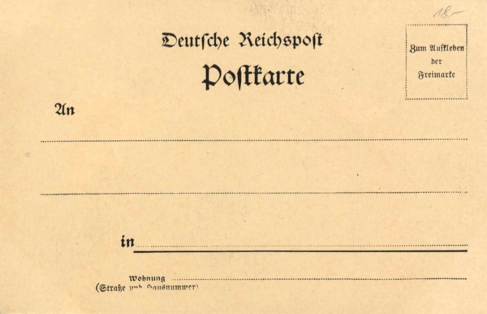 Eberswalde, Brandenburg - Gebäudeansicht mit Schwärze (back) (Zeno Ansichtskarten)