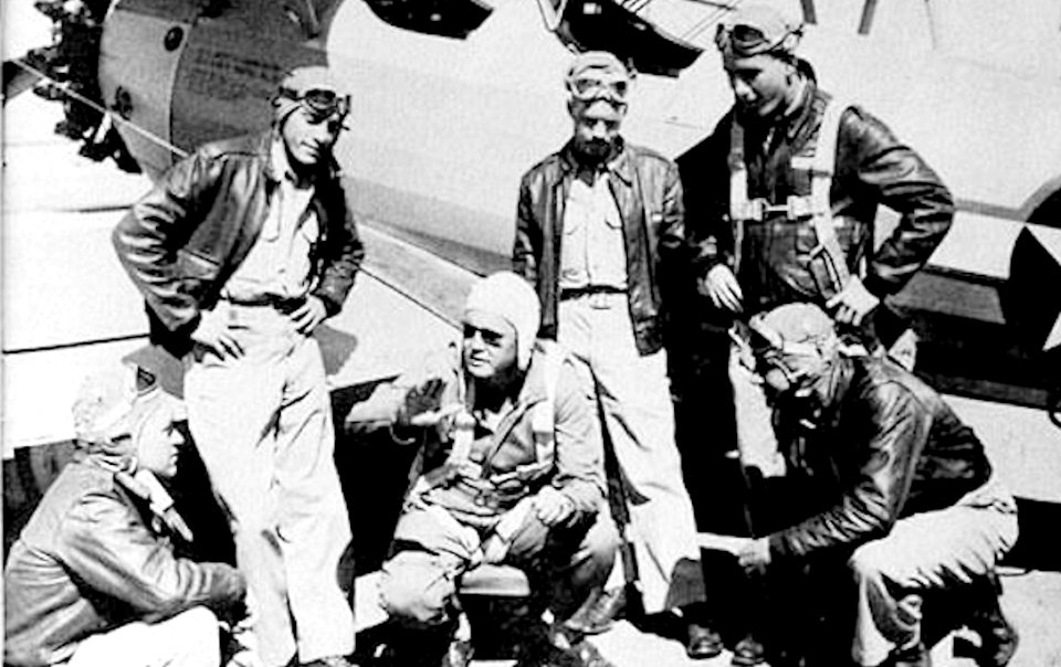 Echeverria Field - Flight Cadets and Instructor with PT-17