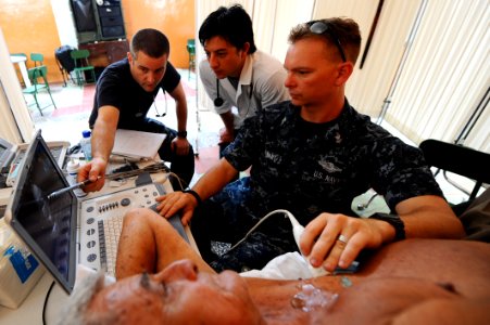 Echocardiogram in US Navy photo