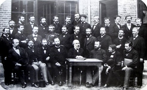 Ecole Alsacienne professeurs en 1880 photo