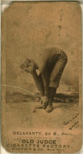 Ed Delahanty, Philadelphia Quakers, baseball card portrait LCCN2007686885