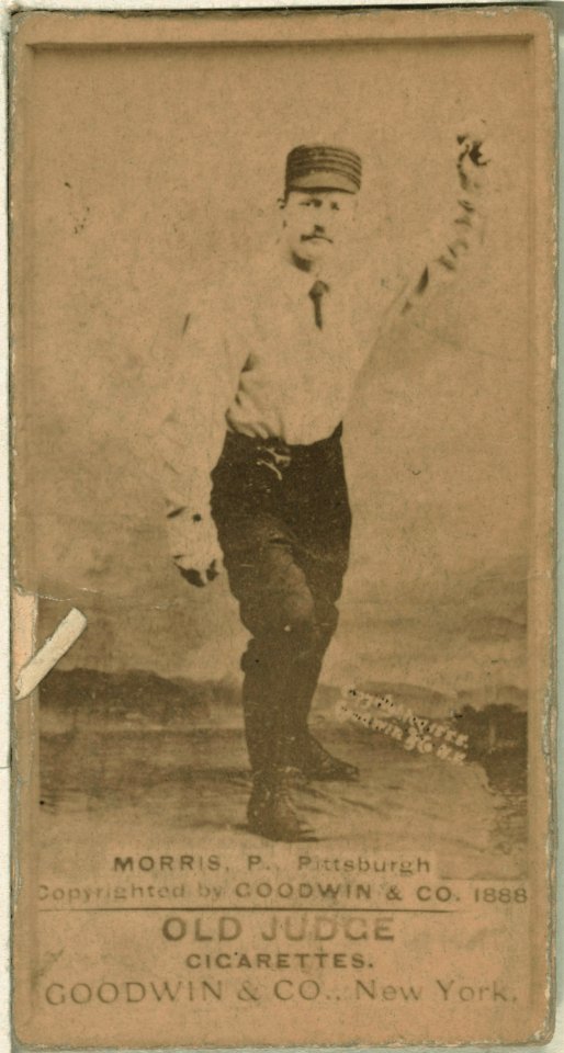 Ed Morris, Pittsburgh Alleghenys, baseball card portrait LCCN2007686941