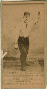 Ed Morris, Pittsburgh Alleghenys, baseball card portrait LCCN2007686941