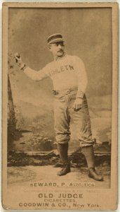 Ed Seward, Philadelphia Athletics, baseball card portrait LCCN2008675117 photo