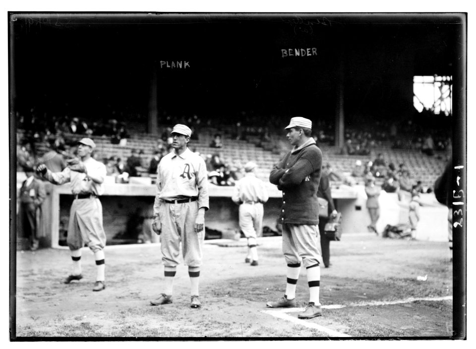 Eddie Plank & Chief Bender, Philadelphia, AL (baseball) LCCN2014689845