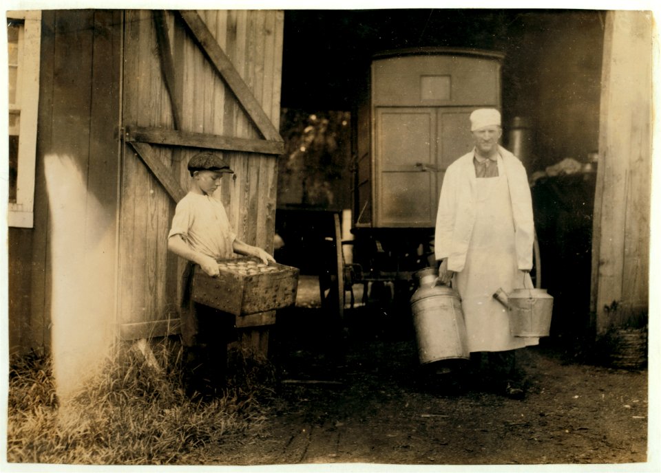 Edgar Kitchen 13 yrs. old gets $3.25 a week for working for the Bingham Bros. Dairy. Drives dairy wagon from 7 A.M. to noon. Works on farm in afternoon (10 hours a day) seven days a LOC nclc.00490