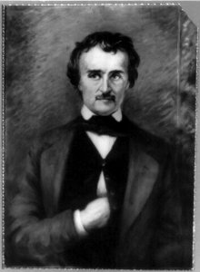 Edgar Allan Poe, 1809-1849, half-length, facing front, hand in vest LCCN2005683973 photo