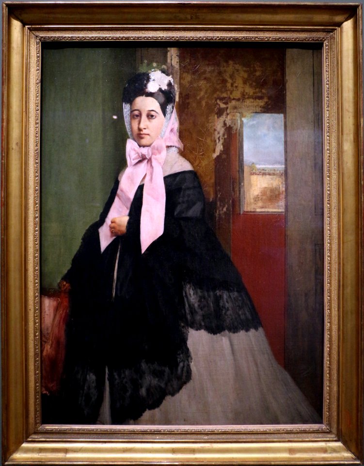 Edgar degas, thérèse de gas, 1863 ca